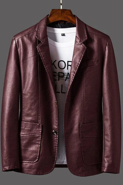 LuxMann™ - Blazer en Cuir Élégant pour Hommes