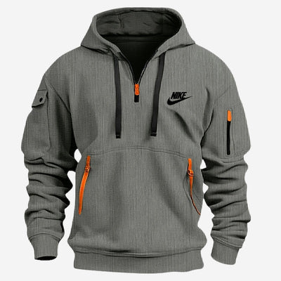 Sweat à Capuche Zippé Multi-Poches - SOLDES DE LIQUIDATION