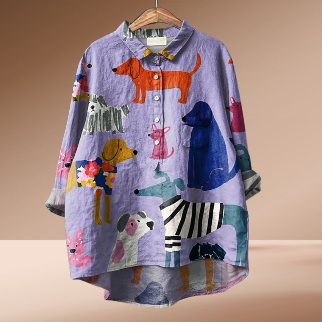 Kathrin | T-shirt femme exclusif avec art canin