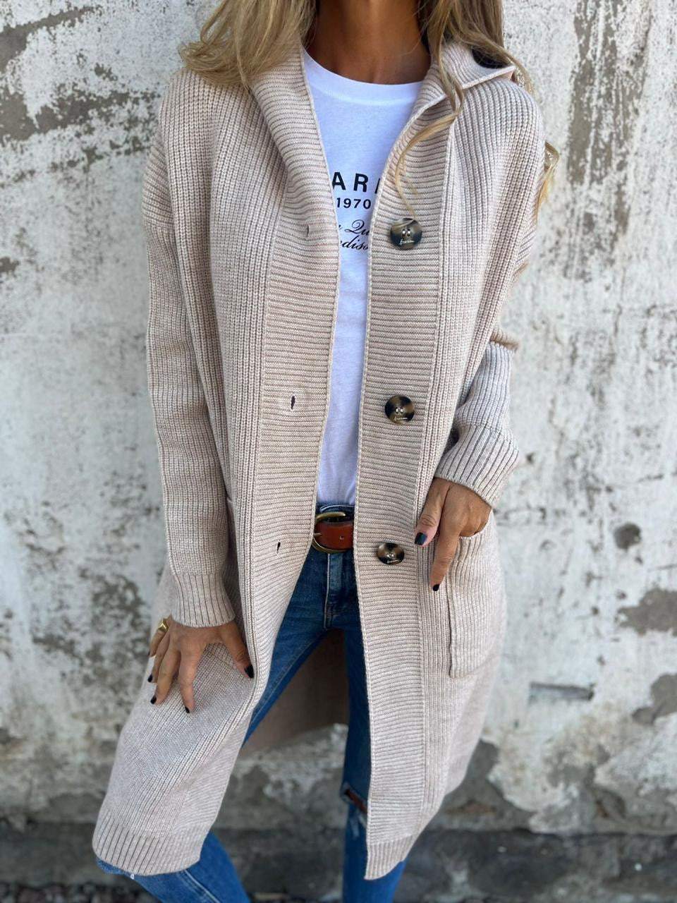 Frieda – Cardigan en tricot élégant