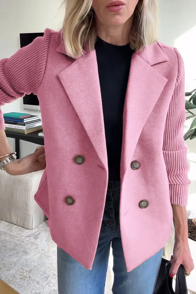 CLAIRE | Cardigan Long avec Manches Patchwork